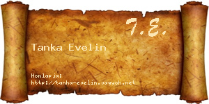 Tanka Evelin névjegykártya